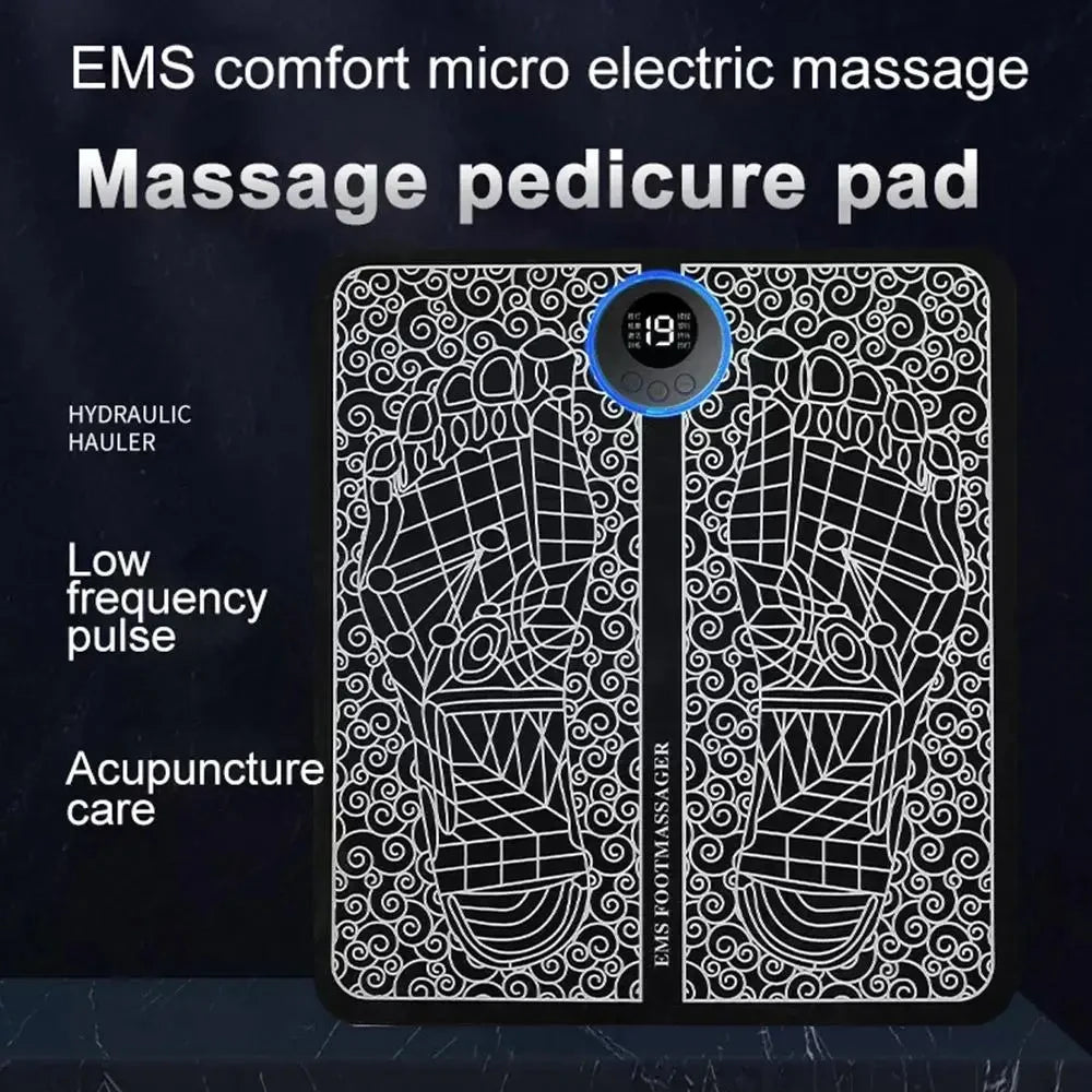 Foot Massager EMS Rechargeable Massage Mat Foot Relaxation Pads Electric Foot Massage Tool To Relieve Sore Feet Home Fitness