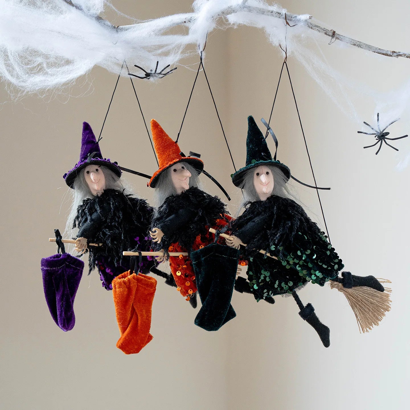 Cute Halloween Witch Pendant Halloween Decoration Home Decor Pumpkin Ghost Witch Hanging Pendant Halloween Creative Gift