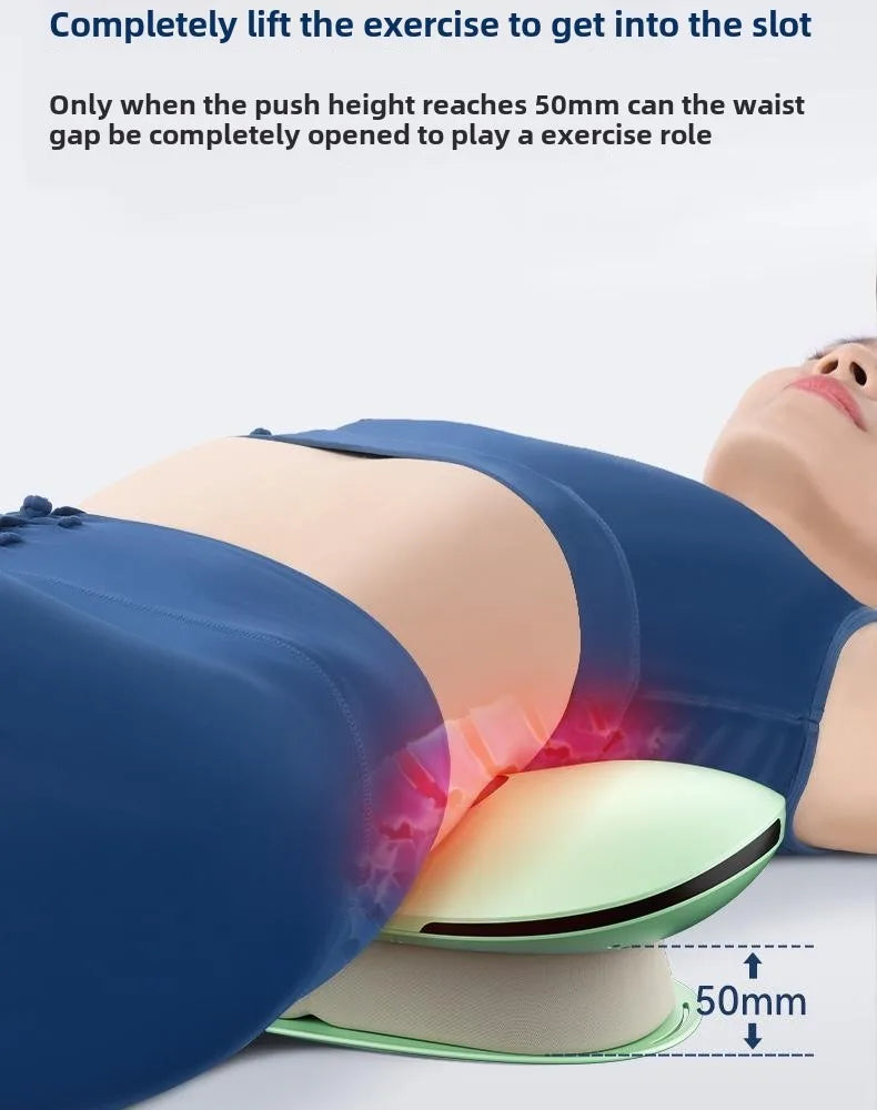 JAIYORL Electric Lumbar Traction Massager Adjustable Vibration Waist Spine Support Back Massage Machine Waist Masajeador