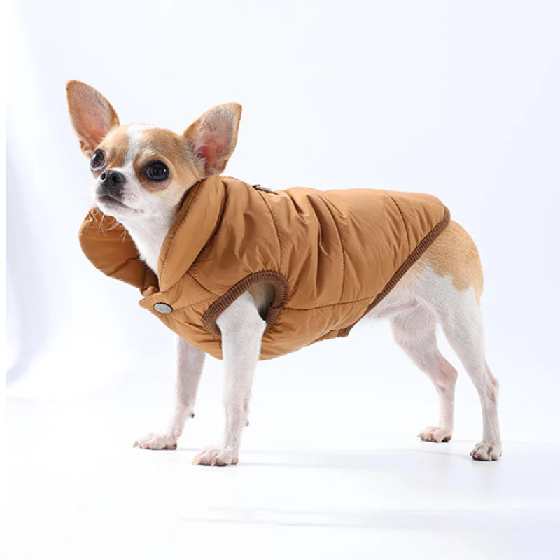 Winter Warm Dog Coat Jacket Windproof Pet Clothes for Small Medium Dogs Cat Padded Clothing Chihuahua Clothes Pet Supplies