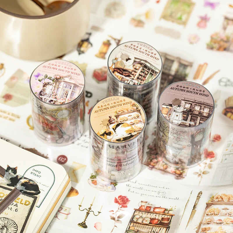 60mm*2m Cute Washi Tape Adhesive Masking Tapes Scrapbooking Decorative PET Tape Stationery Stickers Office School Supplies