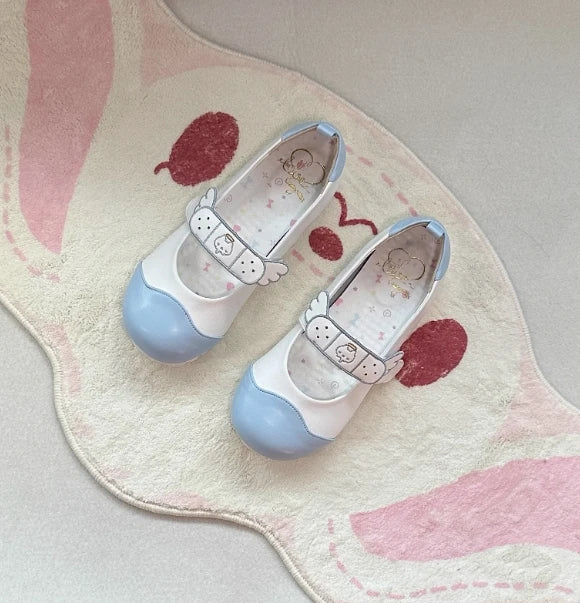 Flat-bottomed Kawaii Leather Shoes Original Design Girls Cute Mary Jane Round Head Shoes Spring and Autumn Lolita Flat Shoes