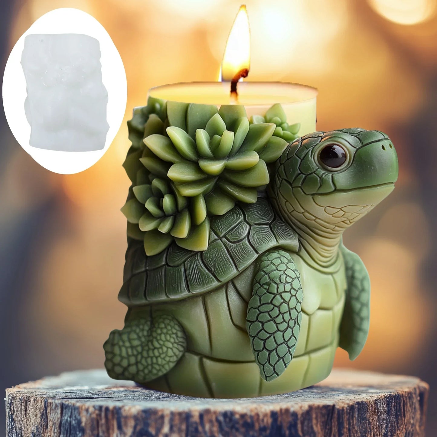 DIY elk relief cylindrical candle silicone mold sika deer flower relief resin mould Forest sika deer gypsum molds Christmas gift