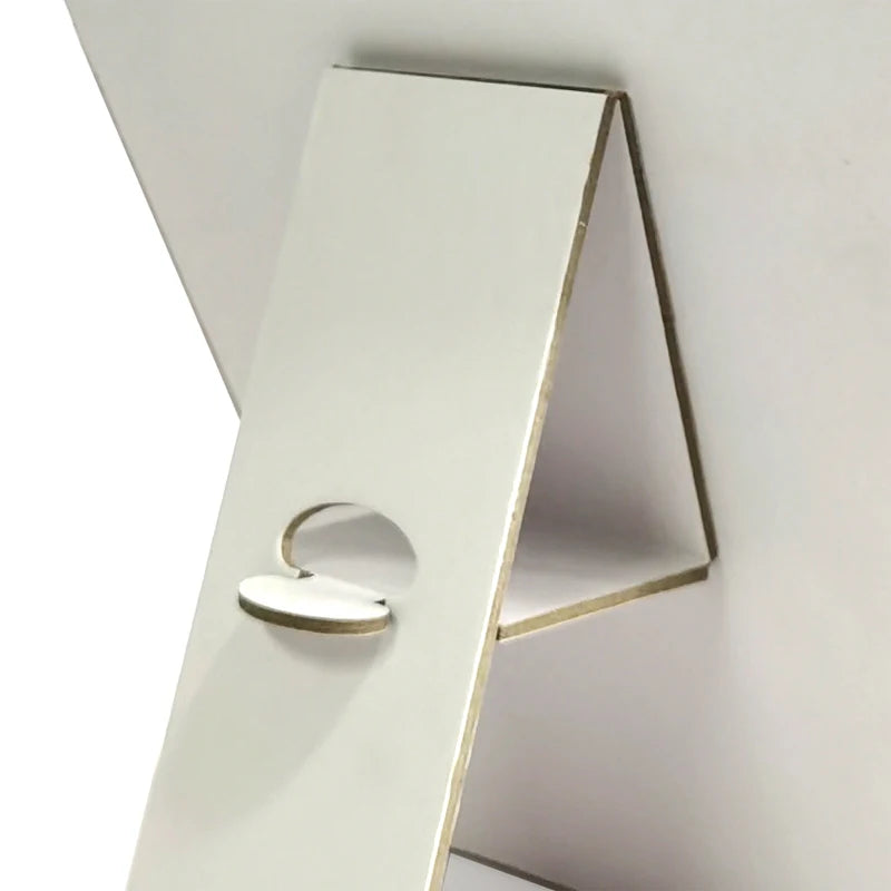 Wooden Necklace Stand White Pu Jewelry Pendant Display Holder Organizer Storage Easel Shelf Rack 3 Color 12.5*22.5Cm