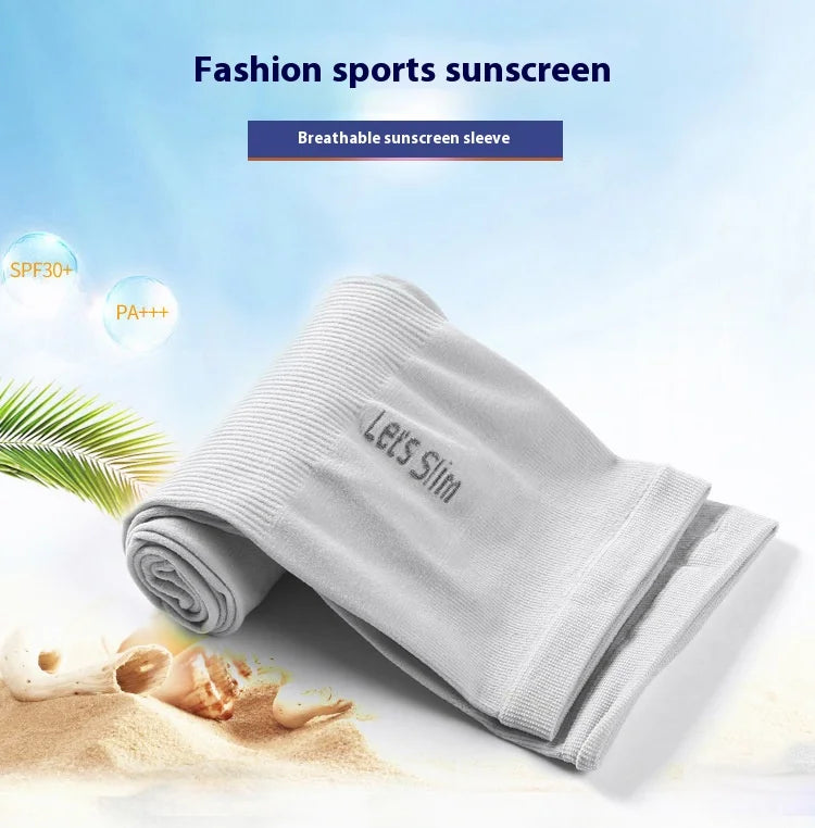 Ice Sleeves for Men and Women Summer Arm Protection Ice Silk Sun Protection Sleeve Cover Outdoor Ice Sleeves UV Protection Thin