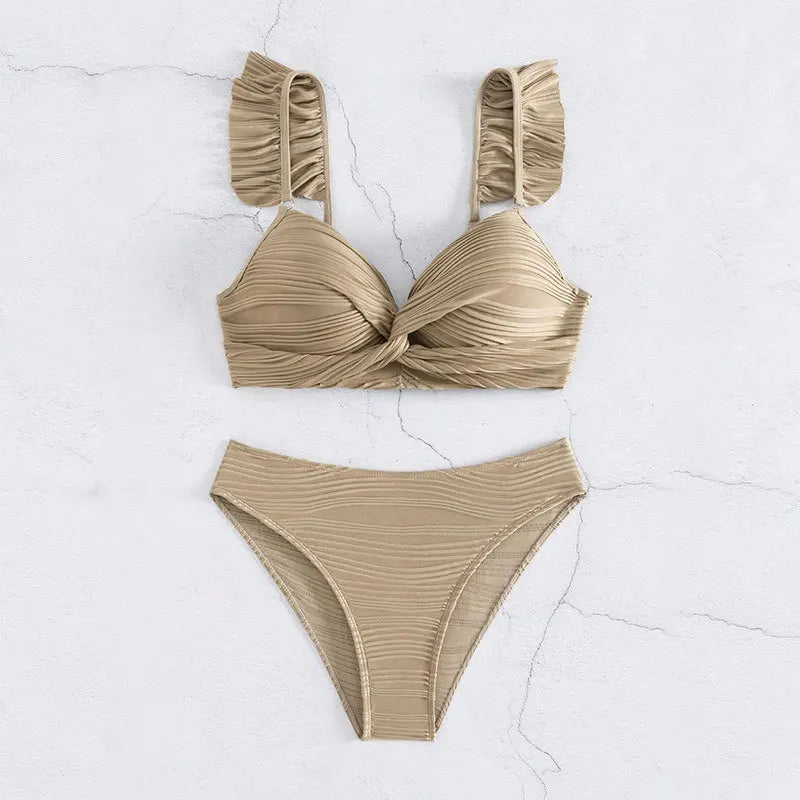 khaki Sexy Bikinis 2025 Swimsuit Women Swimwear Push Up Female Beach Swimming Wear Bathing Suit Brazilian Bikini Set Pool Bather