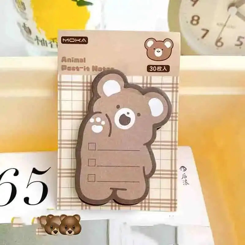 1 Pieces Lytwtw's Sticker Cute Kawaii Animal Sticky Notes Notepad Memo Pads Office School Supplies Stationery