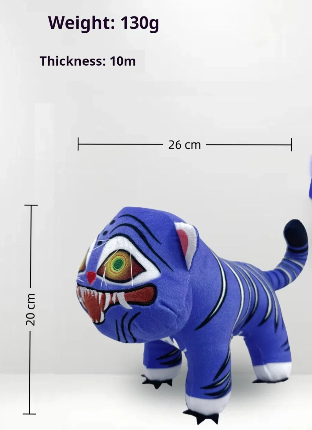 25cm Cute Kpop Demon Hunters Plush Doll Celebrity Fans Blue Tiger Doll Tv Themed Plush Toys Sofa Car Decoration Christmas Gift