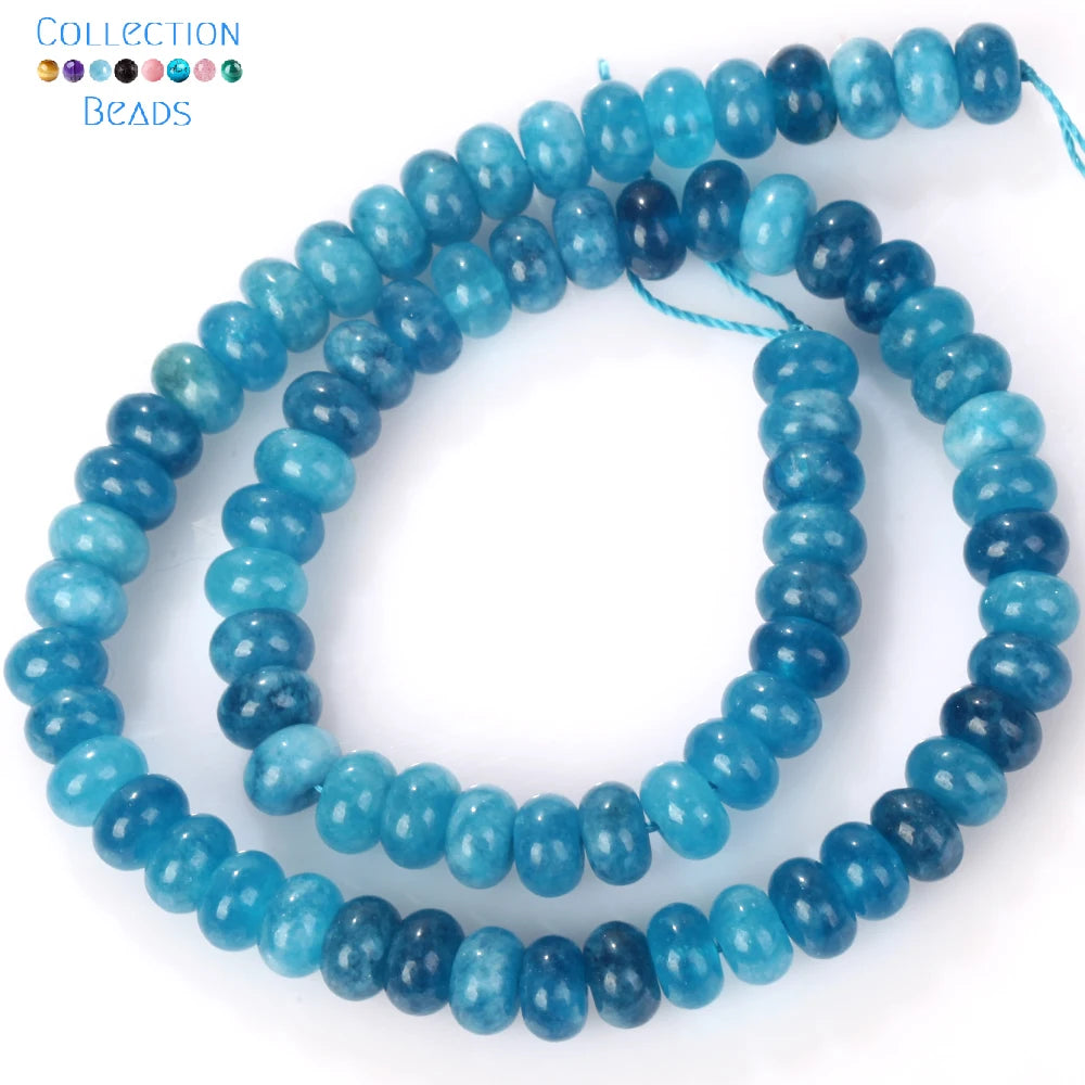 5x8mm Natural Stone Beads Aquamarine Amethyst Tourmaline Rondelle Loose Beads For Jewelry Making DIY Bracelets Accessories 15''