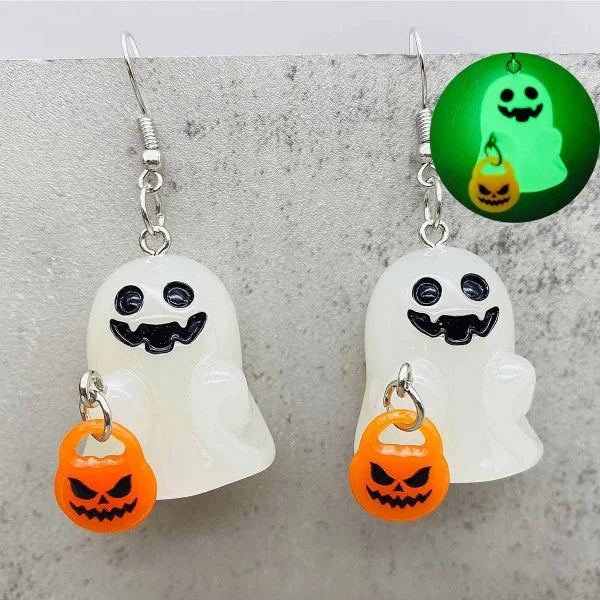 Halloween 2Pcs/Set Ghost Braided Bracelet For Lovers Long Distance Heart Magnet Couple Bracelets Friendship Fashion Jewelry Gift