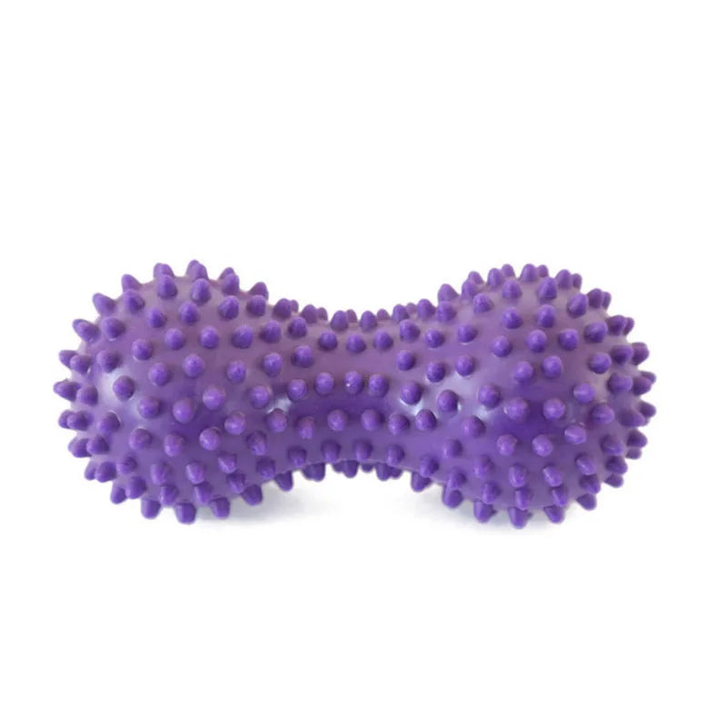 Foot Massage Roller Peanut Double Lacrosse Spiky Ball Myofascial Balls for Plantar Fasciitis Mobility Back Foot Arch Pain Relief