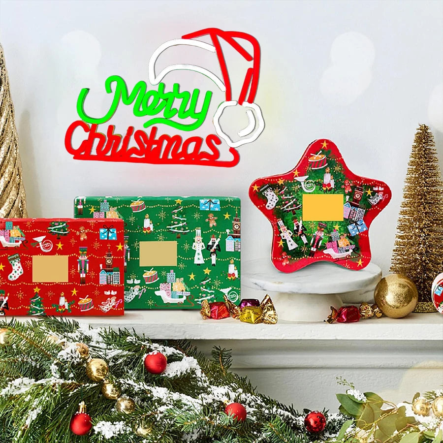 Christmas Series Neon Sign For Wall Decor,Led Neon Light For Christmas Party Decor, Bedroom,Window,Bar,Club Shop,Christmas Gift