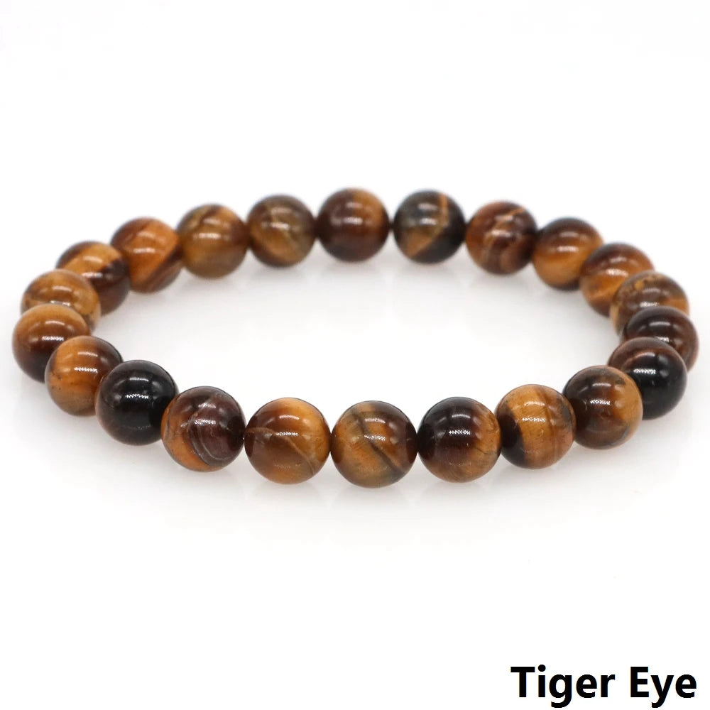Women Men Bracelet Natural Rainforest Jasper Crystal Round Beads Wrist Chain Chakra Healing Energy Stretch Charm Strand Jewelry