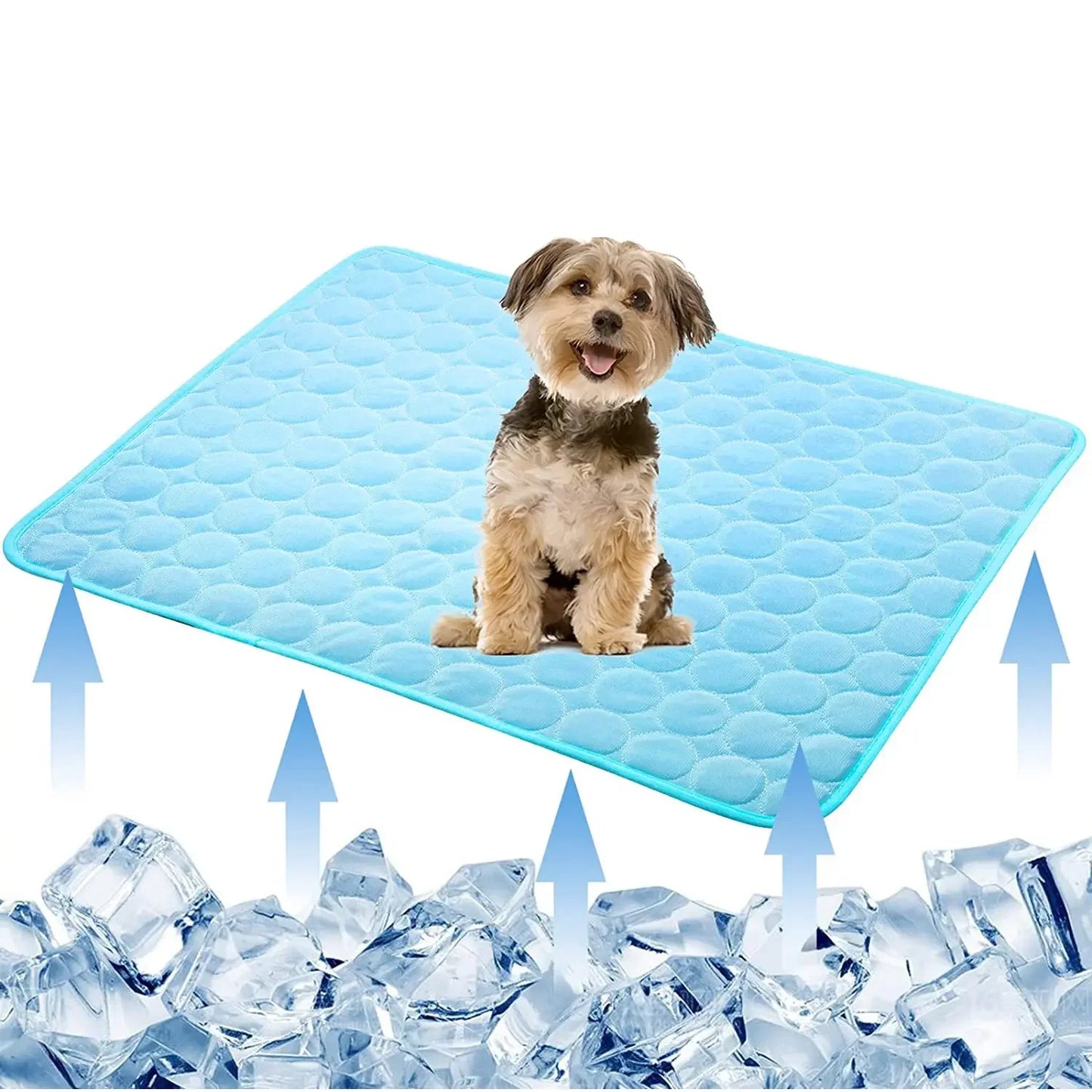 NONOR Dog Cooling Mat Summer Pet Bed for Dogs Cats Kennel Pad Breathable Pet Self Cooling Blanket Dog Car Seat Bed