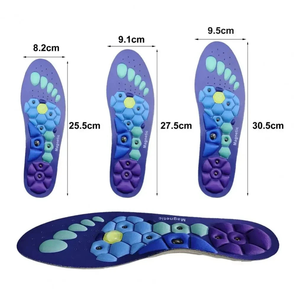 Magnetic Comfortable Acupoint Massage Insoles for Men Women EVA Foot Massage Sports Arch Support Insoles Orthopedic Shoe Inserts