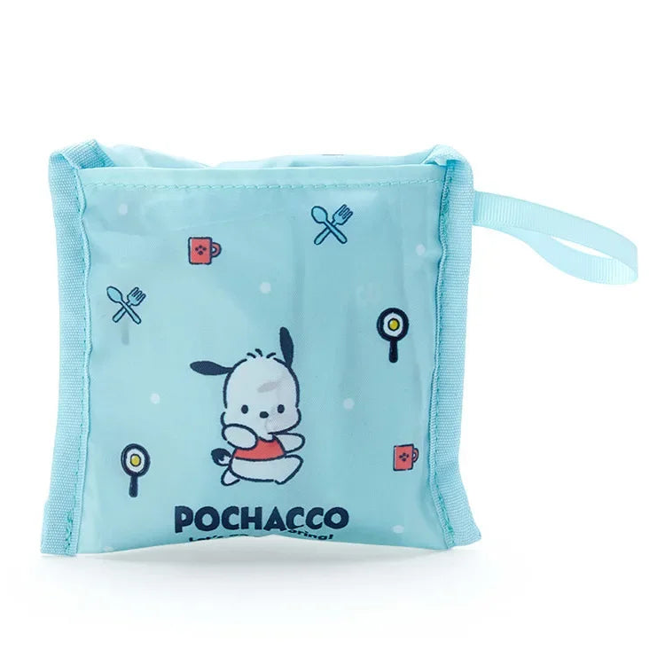 Foldable Hello Kitty Kuromi Melody Cinnamon Cartoon Storage Bag Organizer Folding Large Capacity Shopping Bag Christmas gift