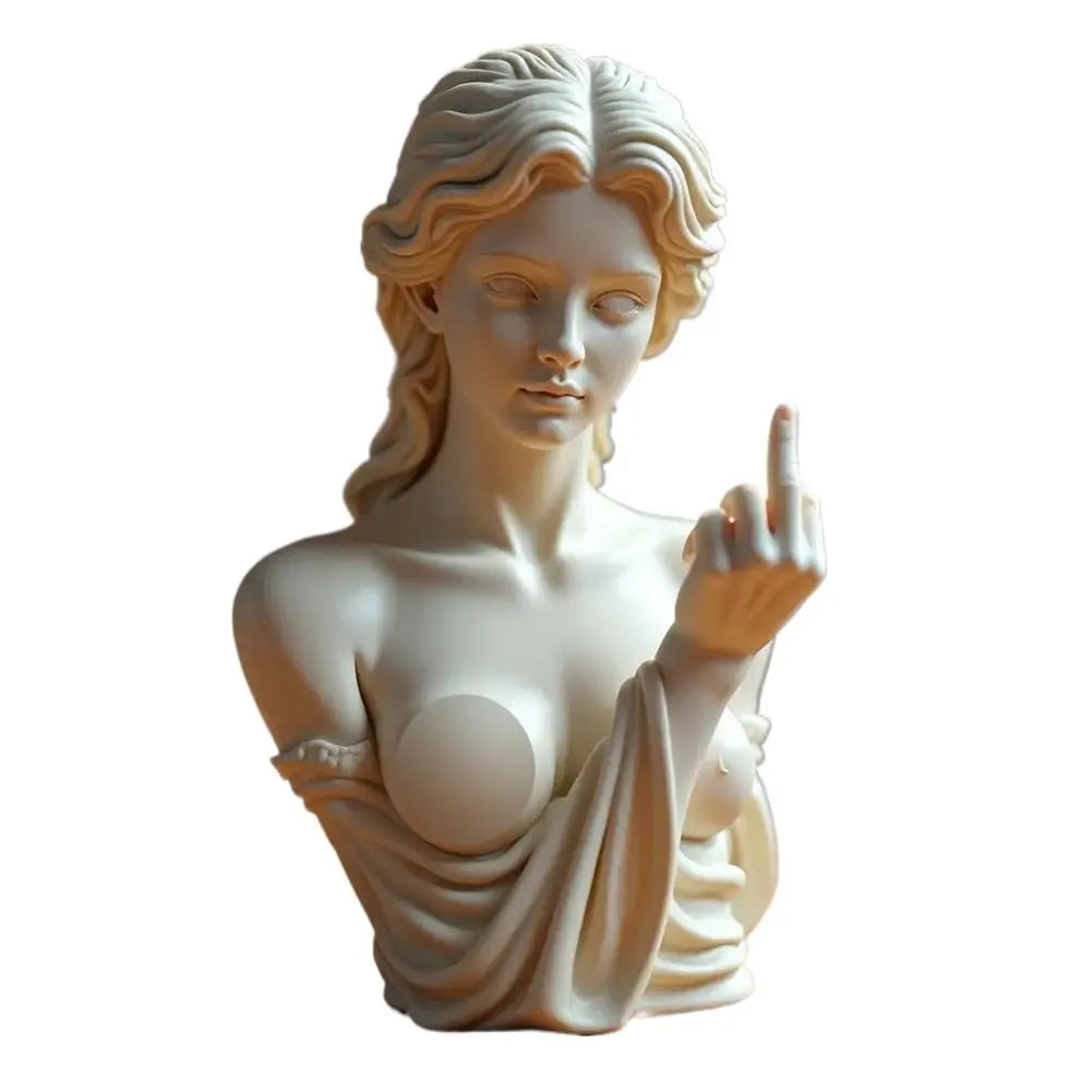 Vienna Goddess Statue 3D Resin Craft Ornaments Statue Apollo Bust Greek Head Bust Cultural Symbol Office Home Decoration