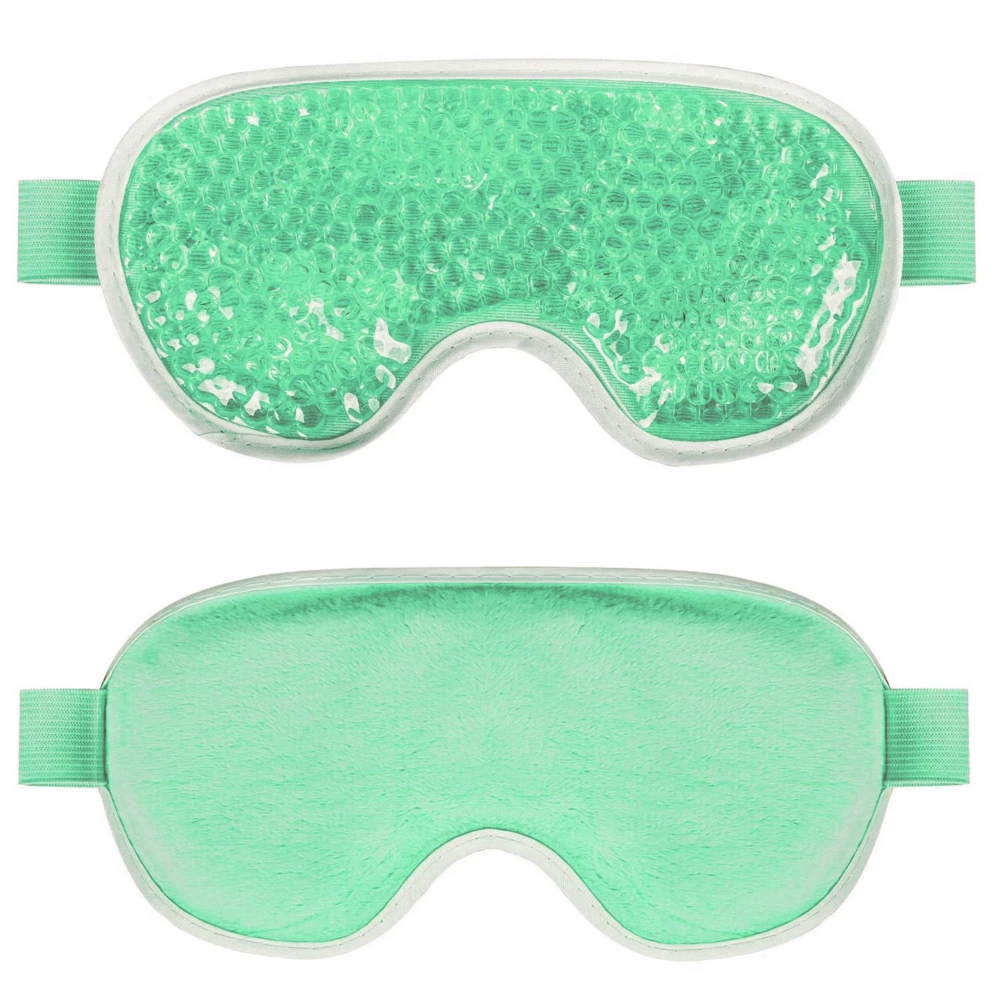 PVC Eye Mask Cooling Eye Mask Hot Cold Compress Gel Beads Eye Mask for Puffy Eyes Dark Circles Reduce Eyes Dry Sleep Eyes Mask