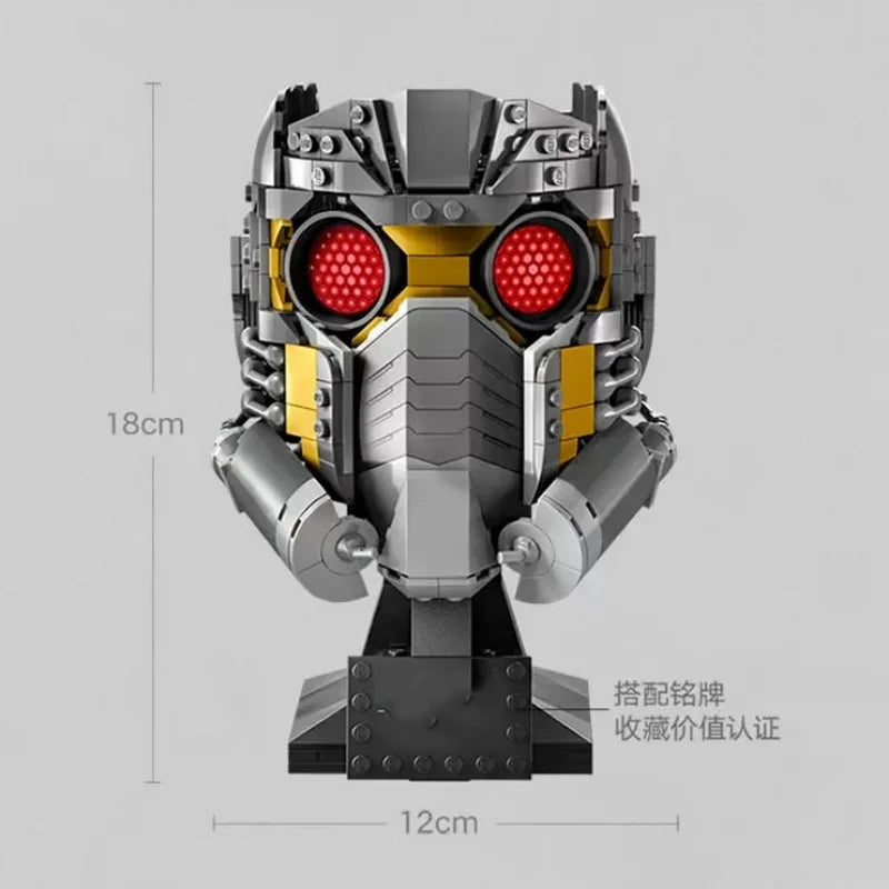 Venom Building Blocks Spiderman Ironman Darth Vader Head Assembly Marvel Super Heroes 3D Model Mini Brick Toy For Christmas Gift
