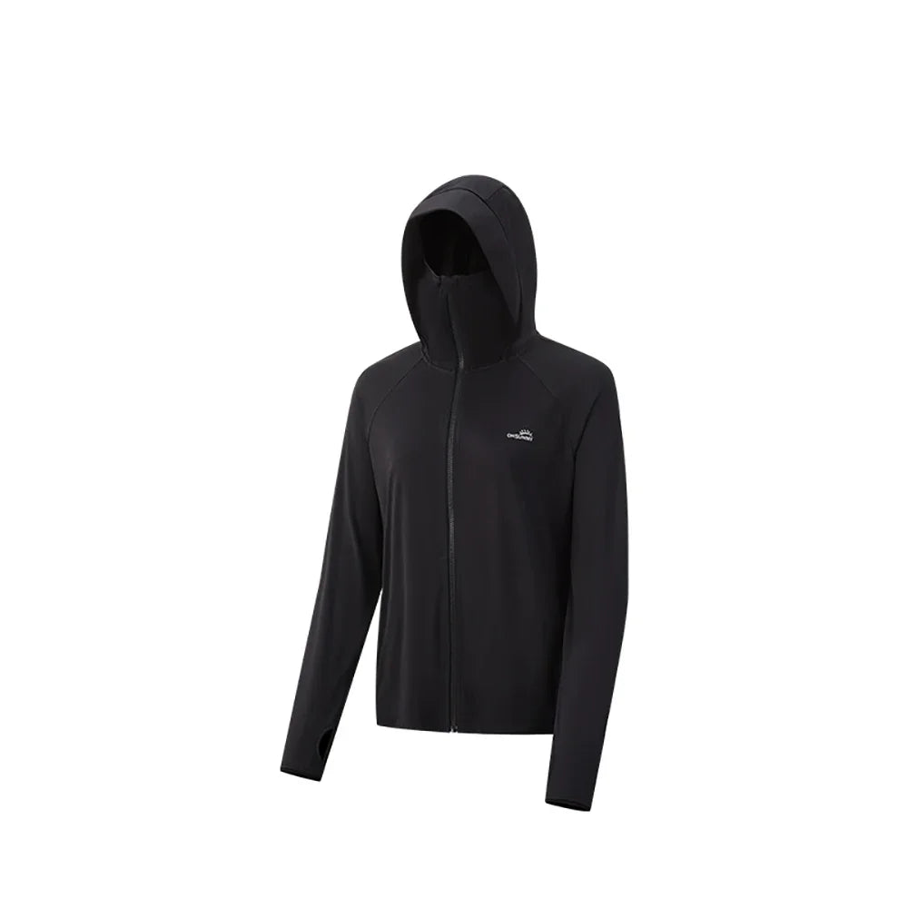 OhSunny Women Clothing Anti-UV Coats Hooded Sun Protection with Strip Loose Breathable Long Sleeve Sport Cycling Clothes