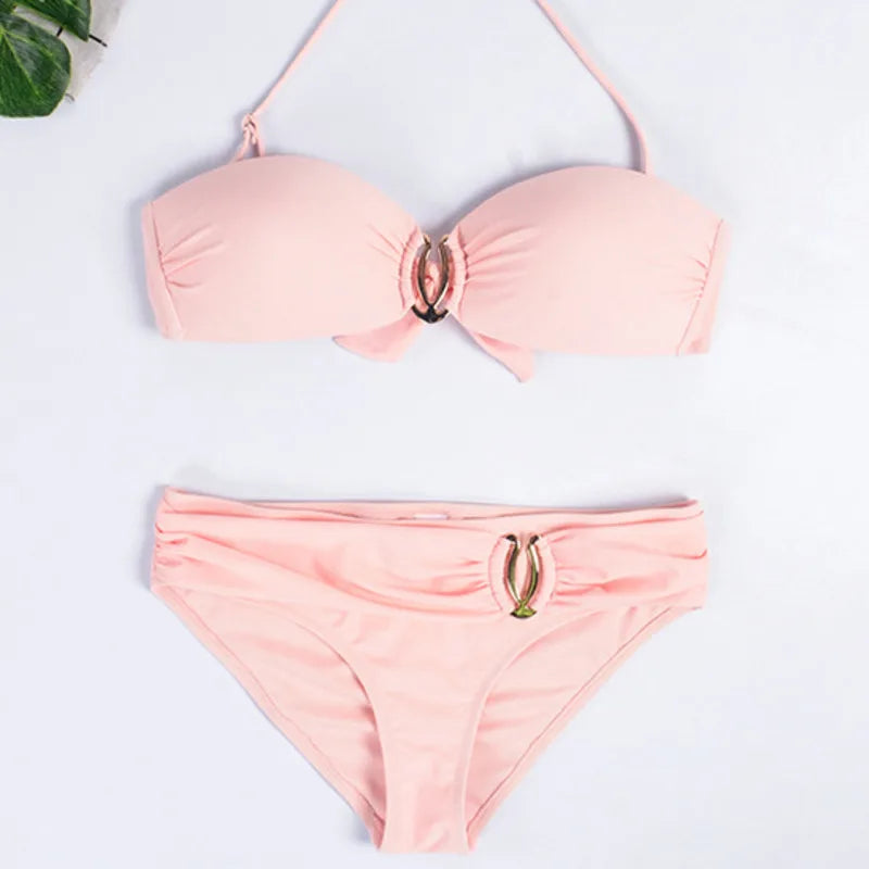 New Sexy Bikinis Swimsuits Women Swimwear Push Up For Female Beach Swimming Wear Bathing Suits Brazilian Bikini Set Pool Bather