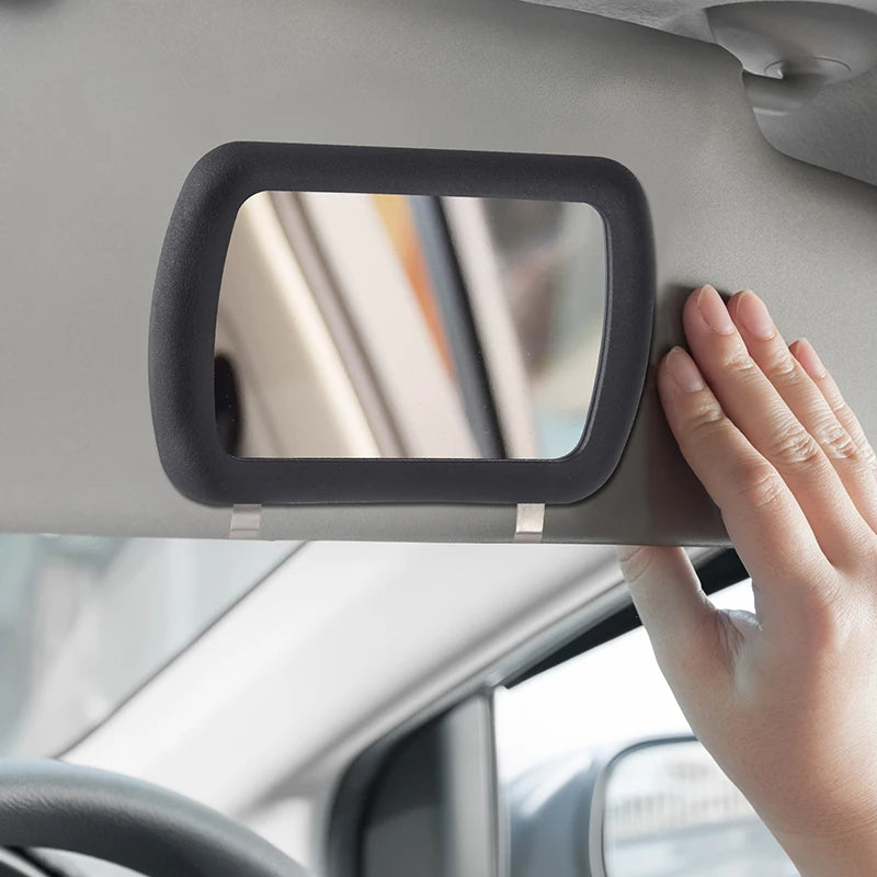 Universal HD Mirror Car Make Up Mirror Automobile Sun Visor Plate Car Interior Cosmetic Mirror RearMirror Car Interior Accessory