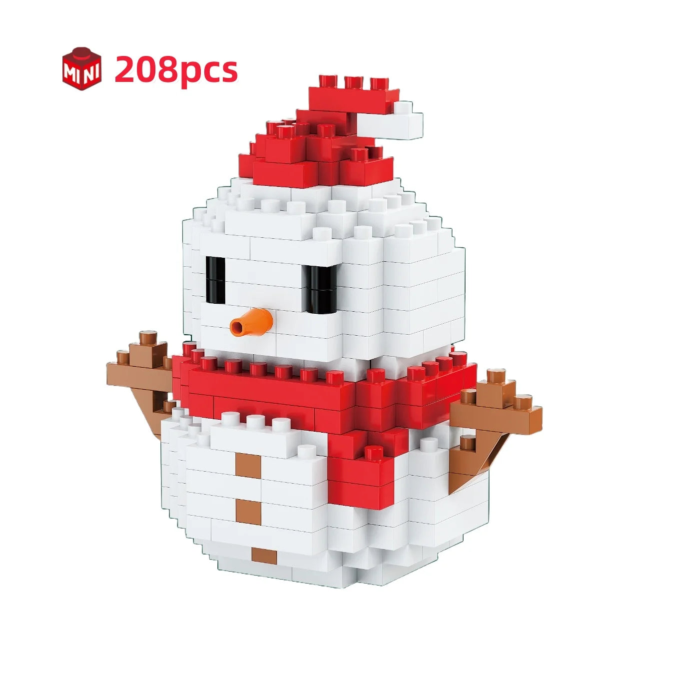 Children Mini Christmas Gift Micro Building Blocks Creative 3D Santa Claus Snowman Tree Decor Holiday Toy Set For Kids