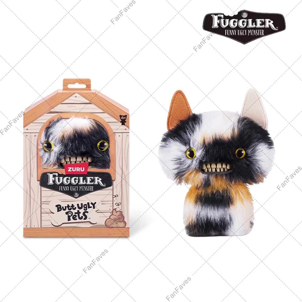 Butt Pet Ugly Fuggler Monster Series Original Plushies Rabbit Puppy Cat Dog Doll Reindeer Gingerbread Man Toy for Christmas Gift