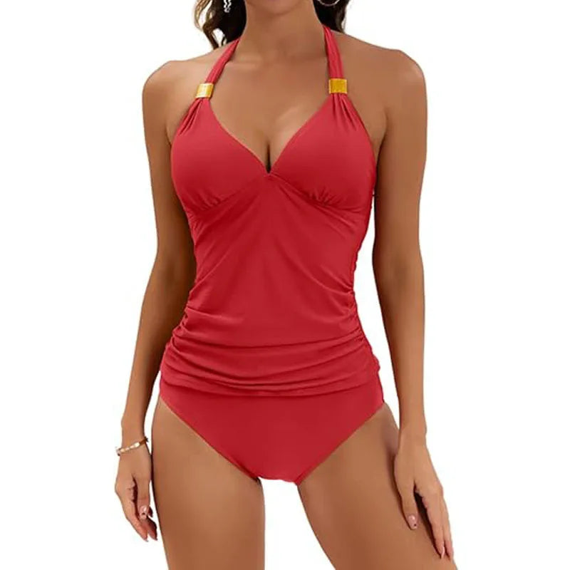 Summer Women Bikinis Set Solid Color 2025 Female Swimwear Push Up For Beach Wear Two-Piece Bathing Suits Sexy Swimming Suits