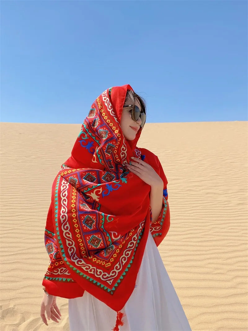 Travel Beach Sunscreen Scarves for Women Bikini Large Sarong Wrap Scarf Brazilian Swimsuit Bathing Cover-ups 17 Styles 90x180cm