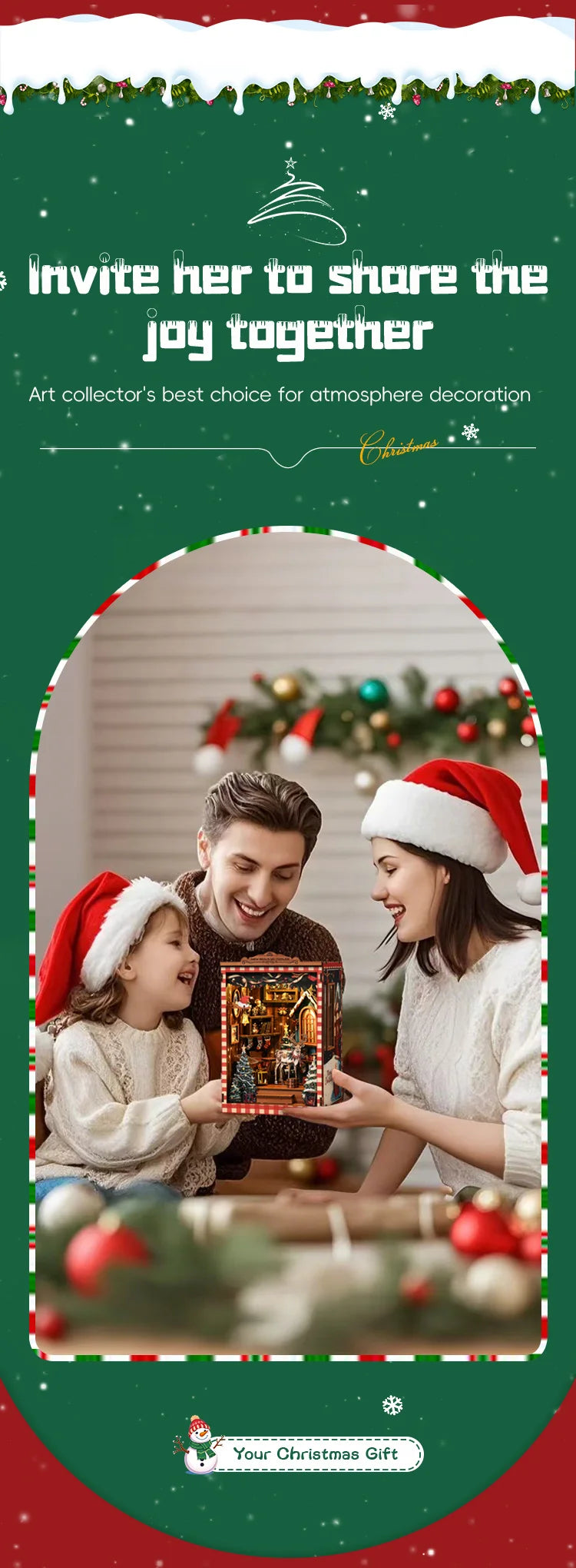 DIY Book Nook Kit Figurines Miniature Booknook Wooden Doll House 3D Puzzle Bookshelf  Dollhouses Toy For Birthday Christmas Gift