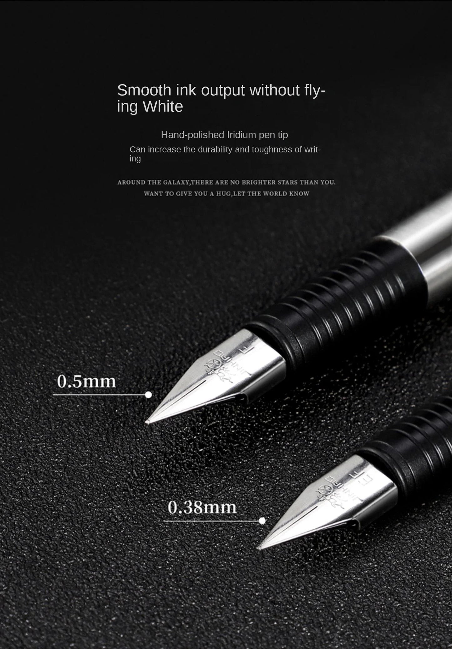 Jinhao 65 Black Silver Colors Fountain Pen EF F 0.30mm Nib Luxury Elegant Pen Business Office Student School Stationery Supplies