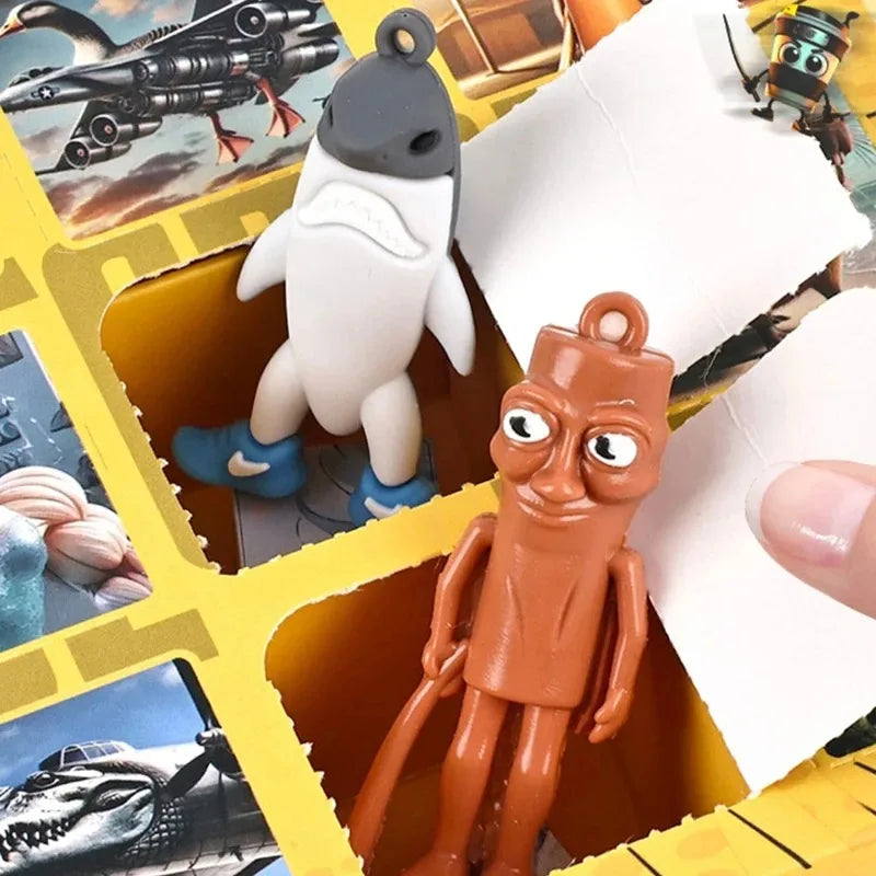 12 Grids Italian Brainrot Blind Box Tungtungtung Sahur Tralalero Tralala Figurine Pendant Mystery Box Model Toy Christmas Gift