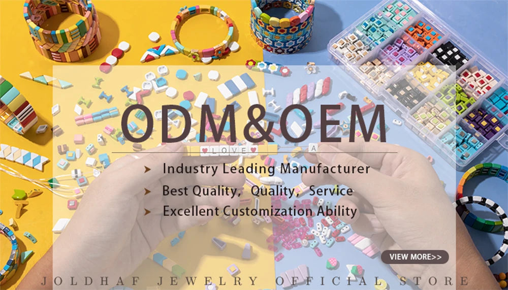 Rainbow Color Link Chain Shape Enamel Bracelets For Women Boho Beaded Bangle Accessory