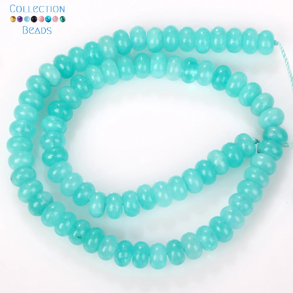 5x8mm Natural Stone Beads Aquamarine Amethyst Tourmaline Rondelle Loose Beads For Jewelry Making DIY Bracelets Accessories 15''