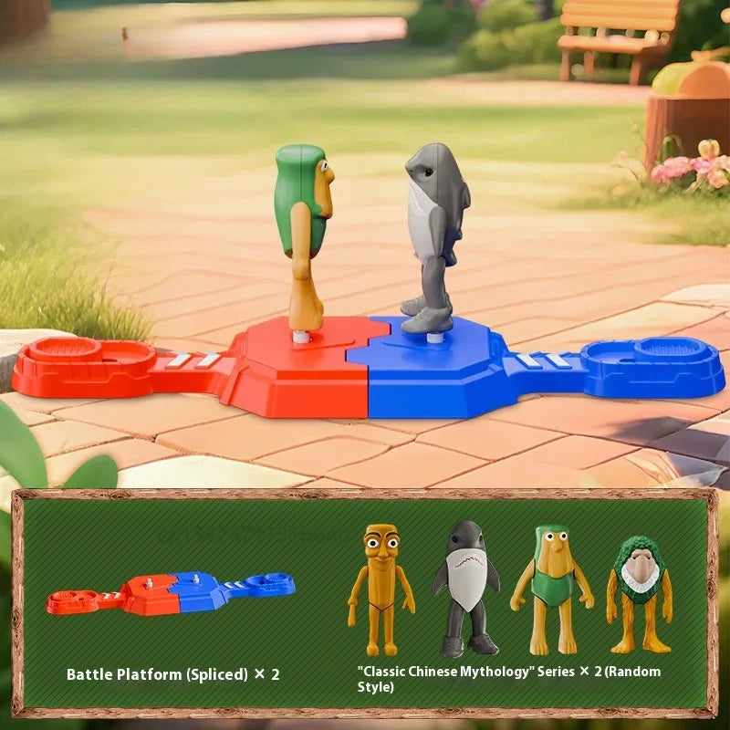 Italian Brainrot Tung Tung Tung Sahur Multiplayer Battle Toy Parent Child Interaction Arena Competition Christmas Gift