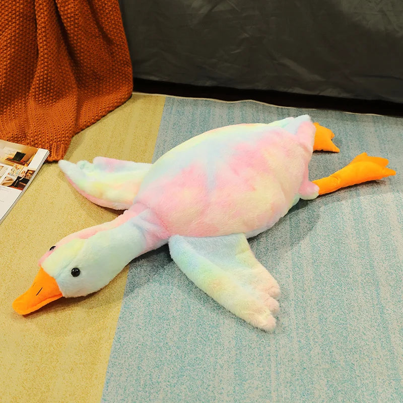 50-190cm 7 Colors Large Goose Plush Toys Brown Giant Hug Stuffed Animal Duck Kawaii Sleeping Pillow Big Christmas Gift for Girls