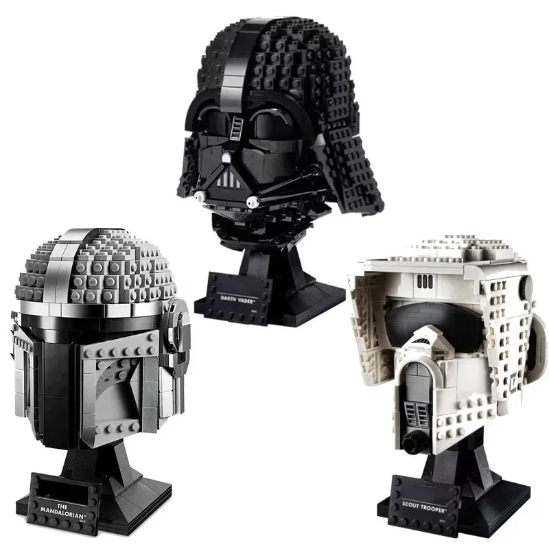 Space War The Mandalorian Darth Vader Luke Skywalker TIE Fighter Pilot Building Blocks Home Decor Bricks Toys Kid Christmas Gift