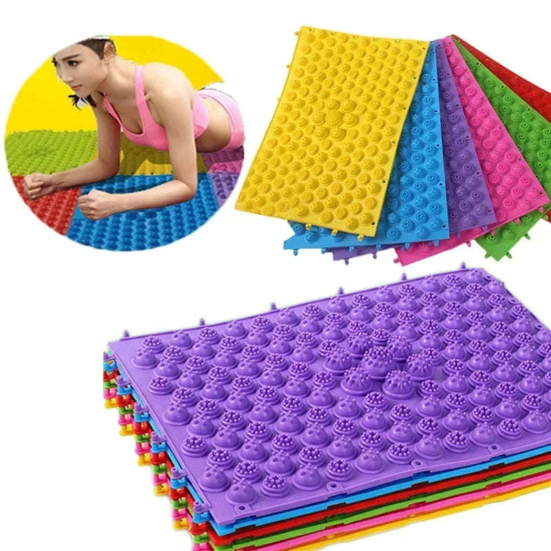 Acupressure Mat Foot Massage Pad Pain Stress Relief Reflexology Foot Massage Pad Toe Pressure Blood Foot Massager Acupressure