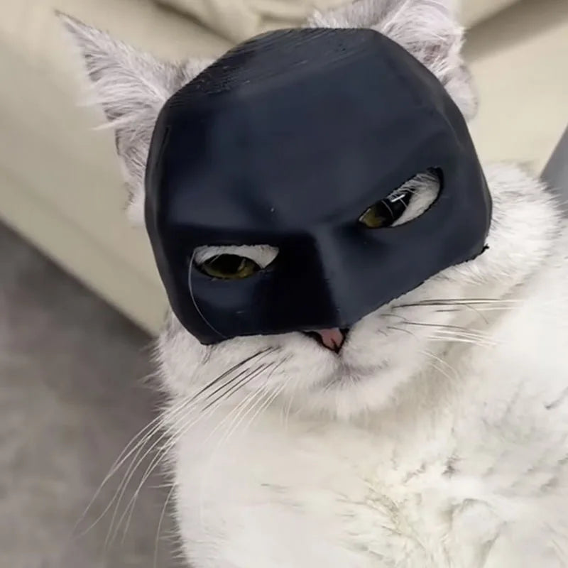 Batman Cos Mask For Pet Cat Puppy 3d Printing Cosplay Costumes Helmet Toy Halloween Party Headwear Pet Dog Mask Helmet Props