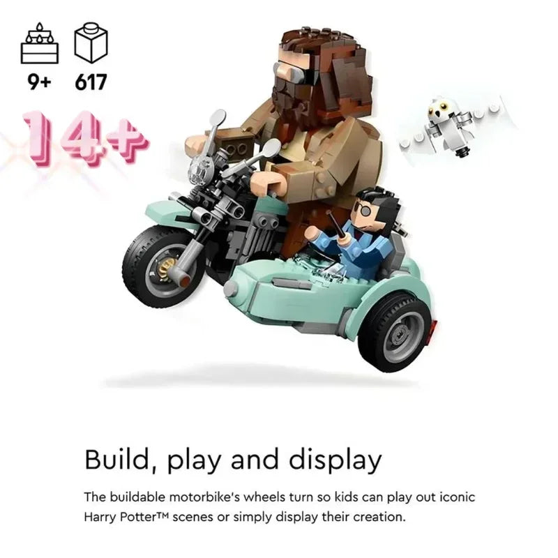 In Stock 76443 Magical Journey Motorcycle Fantasy Home Decor Assemble Model Brick-built Figurines For Kids Christmas Gift