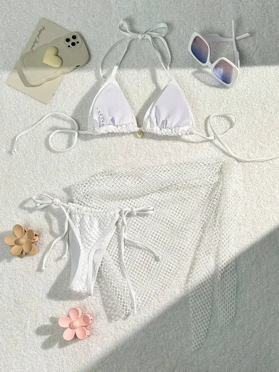 2025 Sexy Bikinis Female Swimsuits Women's Three-Piece Swimwear Beach Swim Wear Bathing Suits Brazilian Bikini Set Pool Bather