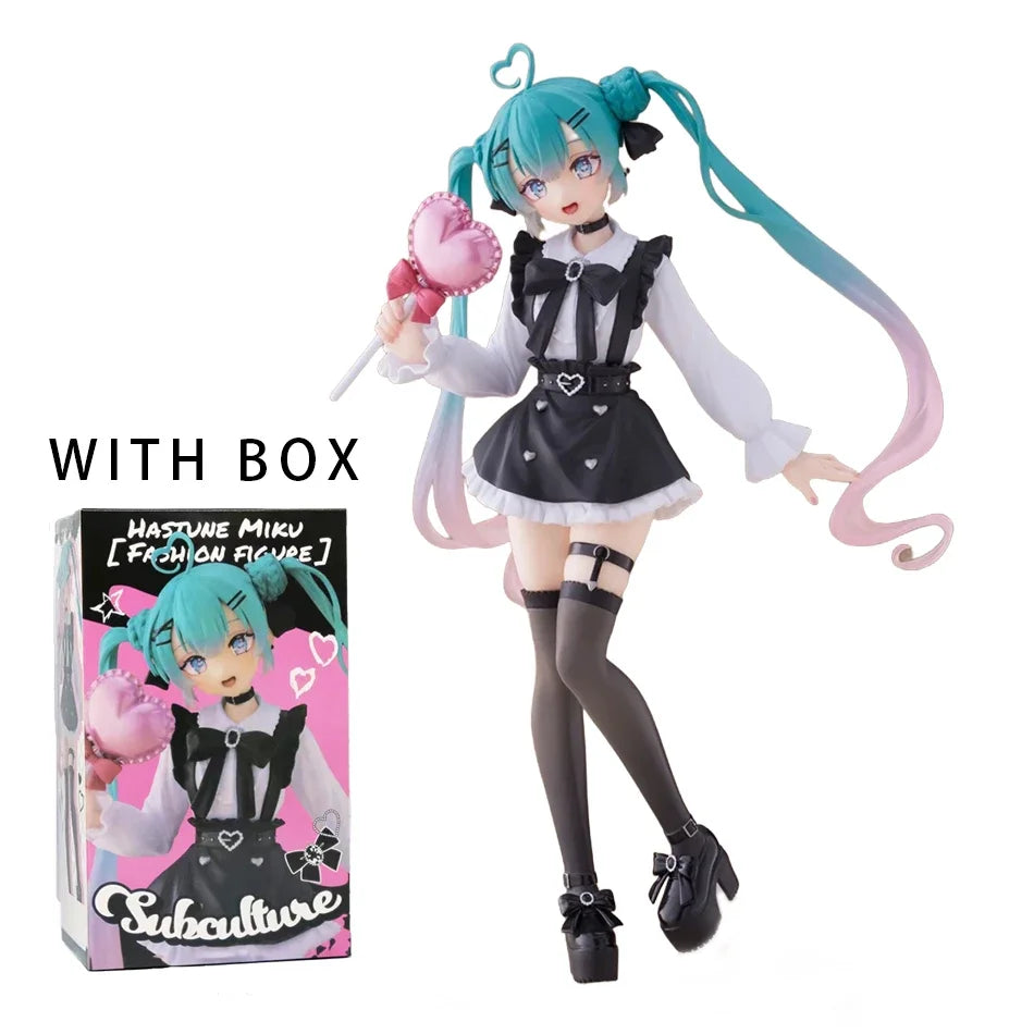 Cute girl Hatsune Miku anime character fashionable suitable for desktop decoration ornaments doll Christmas gift PVC collectible