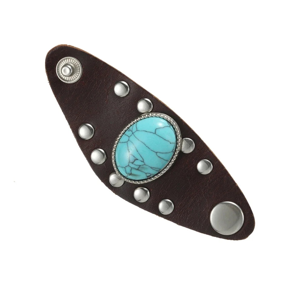 2025 Trend Man Leather Ring Sets Vintage Rings Unique Design Jewelry Simple Brown/Black Leather Ring for Father's Day gift