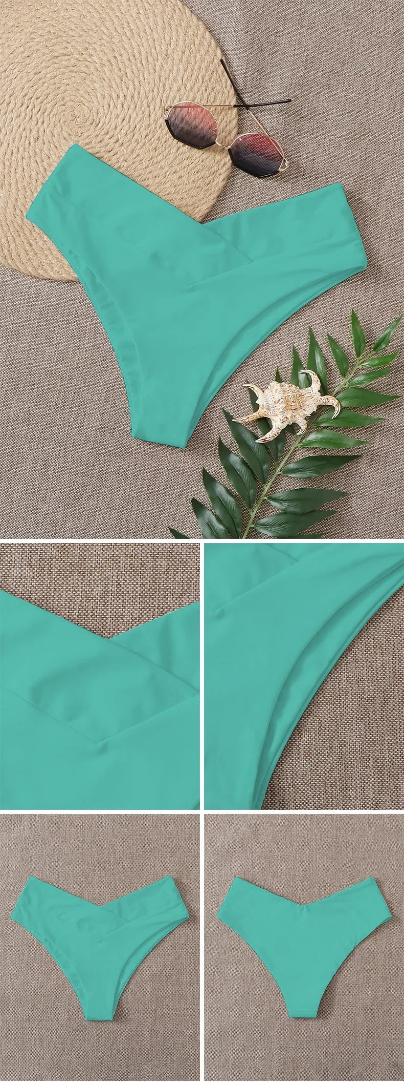 Bikini Bottoms Fashion Women Swimsuit High Waist Thong Swimwear Trunks Bikinis Top Brazilian Pants Bathing Suit Bottom Beach