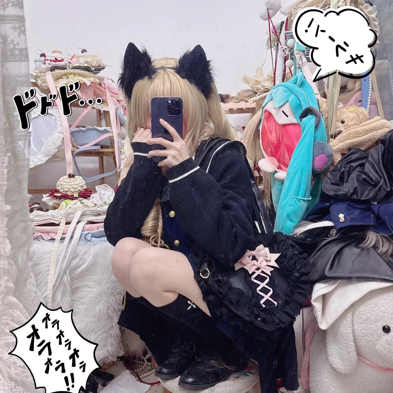 Lolita Handmade Love Heart Lace Flower Cute Shoulder Bag Sweet Girl Students Bow Tote Handbags