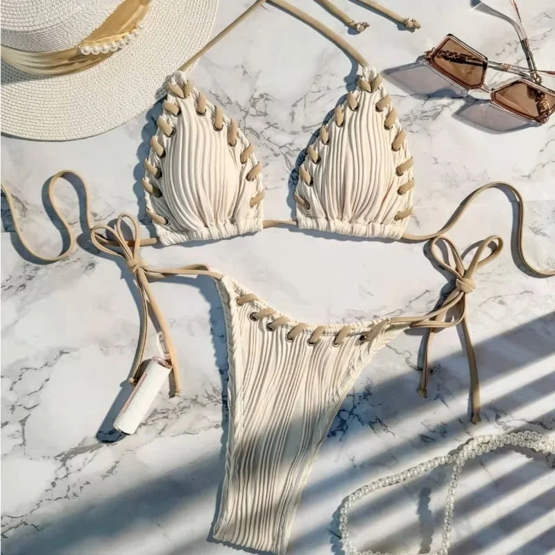 New Sexy Bikinis 2025 Swimsuits Women's Swimwear Push Up Female Beach Swim Wear Bathing Suits Brazilian Bikini Set Pool Bather