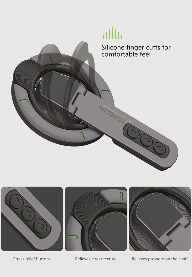 Xiaomi MagSafe Phone Grip Stand 3in1 Magnetic Finger Ring Holder Double Sided Magnetic Phone Stand For iPhone 17 16 15 14 13 12