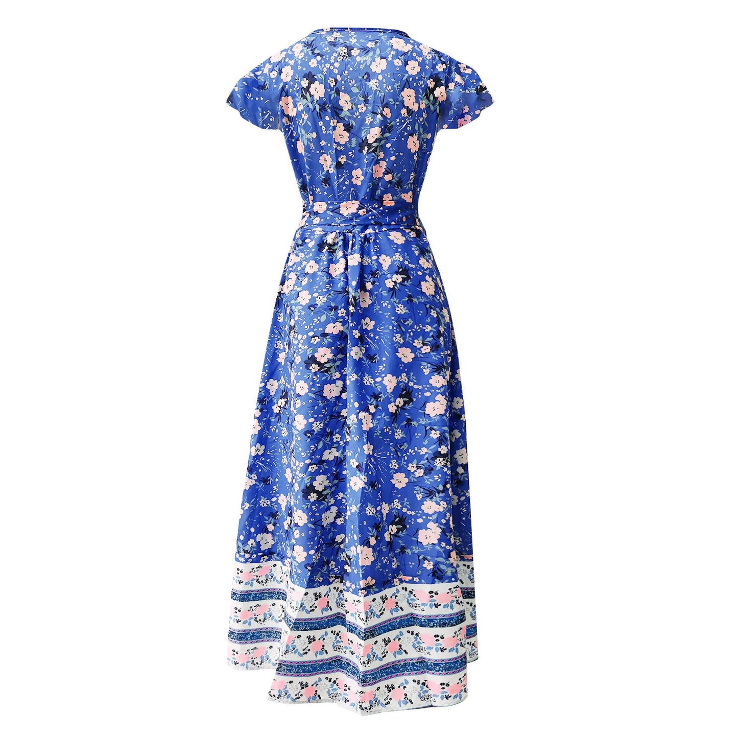 2024 Summer Leisure Hot Sale Holiday Printed Dress Sexy Long Dress Women's Wear