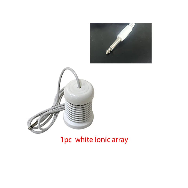 Detox Foot Bath Arrays Ionic Cleanse Round Stainless Steel Array Aqua Spa Foot Massage Relief Tool Far Infrared Heating Belts